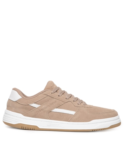 Tênis Masculino Court Camurça Layers - Bege