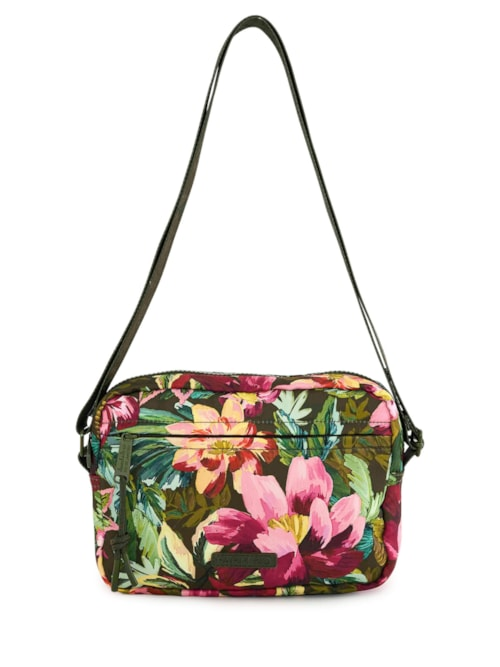 Bolsa Feminina Ziriguidum Painted Flowers - Verde Bolsa Feminina Ziriguidum Painted Flowers - Verde