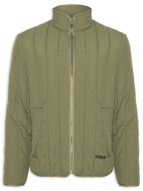 Jaqueta Masculina Puffer Logo Detail Brenoto - Verde Jaqueta Masculina Puffer Logo Detail Brenoto - Verde