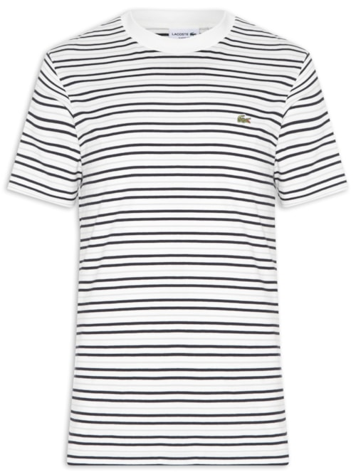 Camiseta Masculina Classic Fit Listrada - Off White
