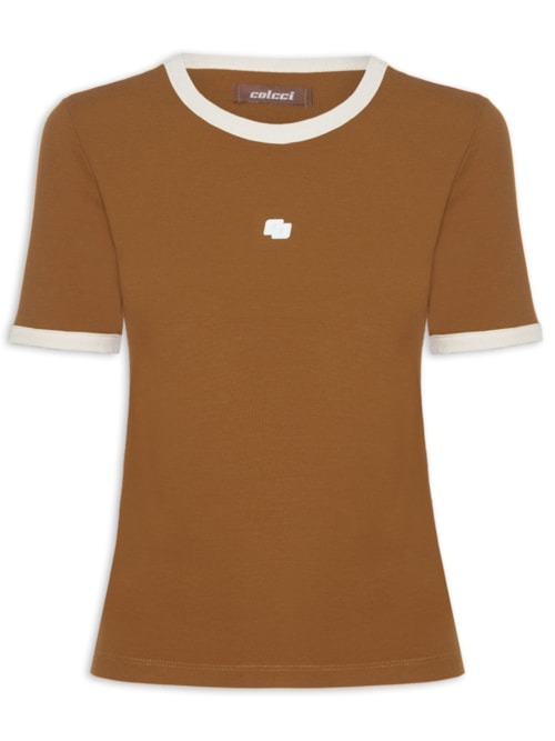 Blusa Feminina Colcci - Marrom Blusa Feminina Colcci - Marrom