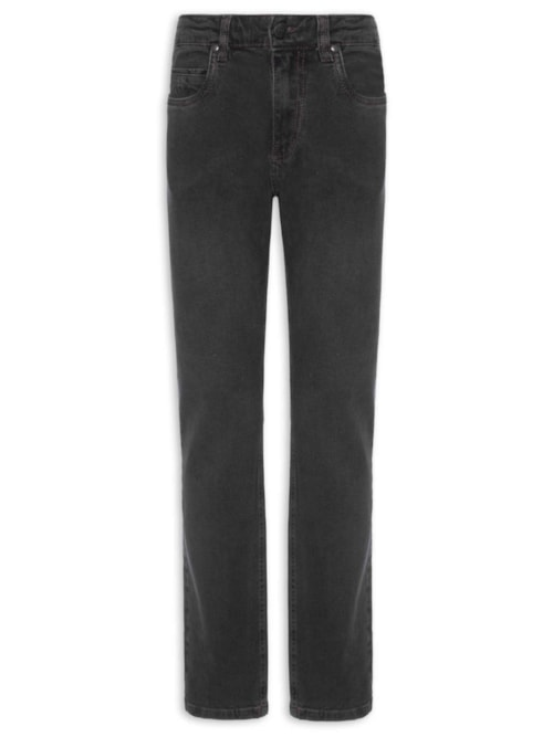 Calça Jeans Masculina Black Reta Fit - Preto