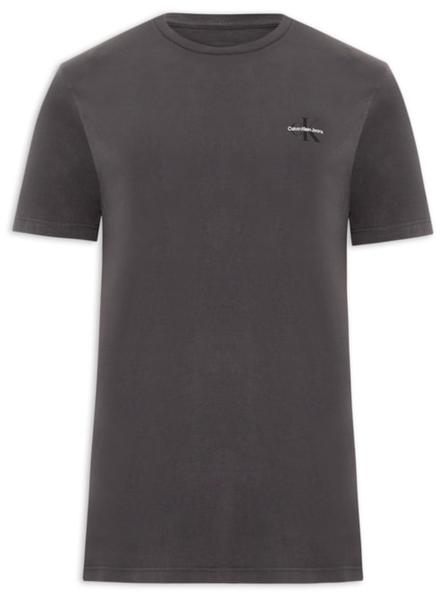Camiseta Masculina Manga Curta CKJ Reissue Peito - Cinza Camiseta Masculina Manga Curta CKJ Reissue Peito - Cinza