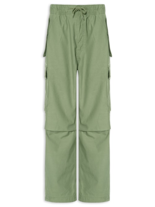 Calça Masculina Baggy Field Cargo Sarja - Verde Calça Masculina Baggy Field Cargo Sarja - Verde