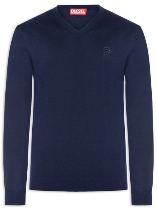 Suéter Masculino Gola V - Azul Suéter Masculino Gola V - Azul