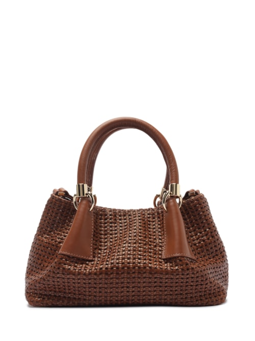 Bolsa Feminina Tote Couro Média - Marrom Bolsa Feminina Tote Couro Média - Marrom