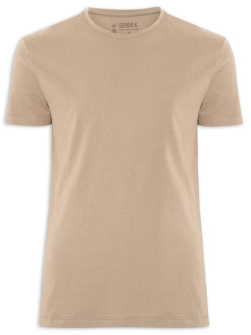 Camiseta Masculina Estampada Marathon Bege