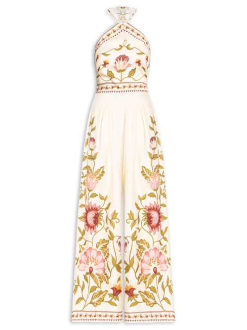 Macacão Feminino Natureza Romântica - Off White