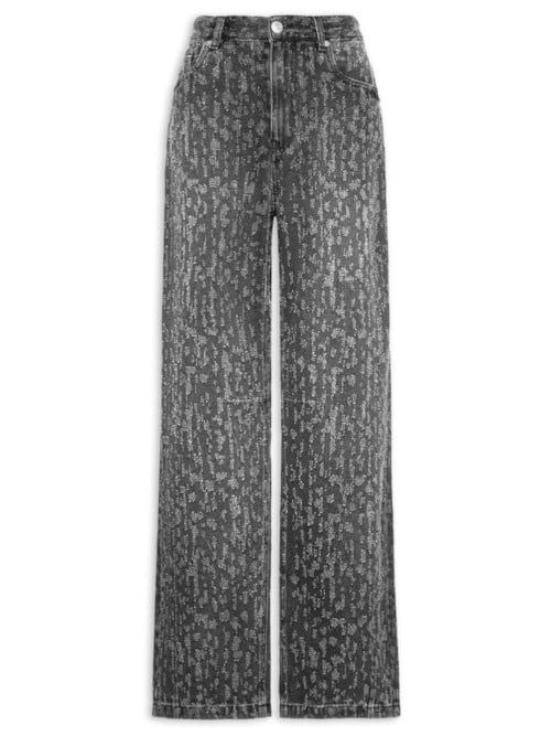 Calça Feminina Jeans Ballon - Preto