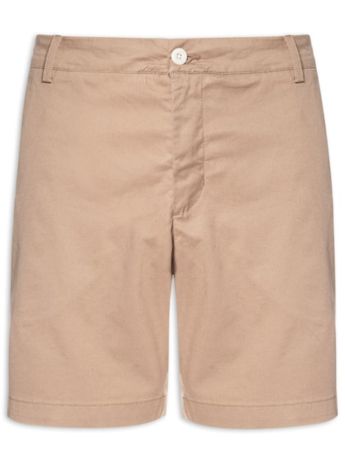 Bermuda Masculina Sarja Chino James - Bege