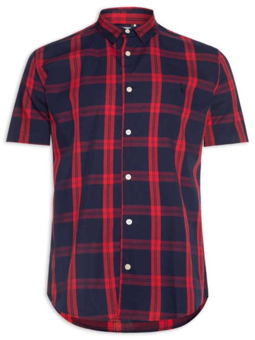 Camisa Masculina Manga Curta Matteo - Azul
