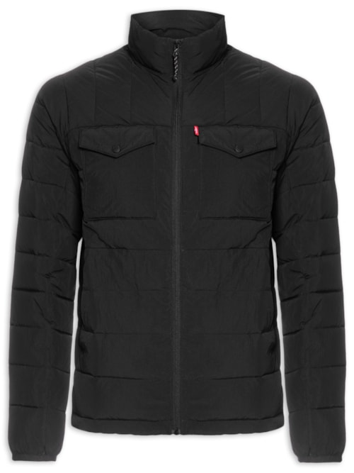 Jaqueta Masculina Puffer Matelassada - Preto