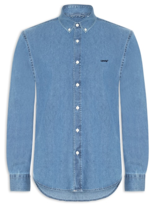 Camisa Jeans Authentic Button Down - Azul Camisa Jeans Authentic Button Down - Azul