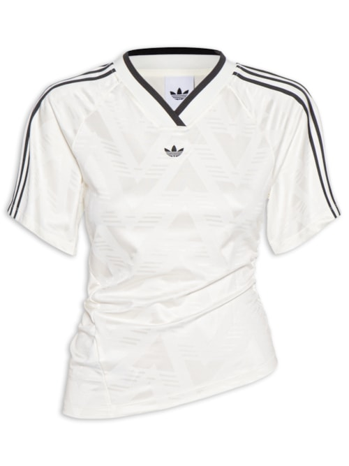 Camiseta Feminina Rouched Foot J - Branco Camiseta Feminina Rouched Foot J - Branco
