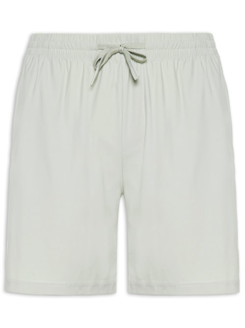 Short Masculino Beachwear Liso - Cinza