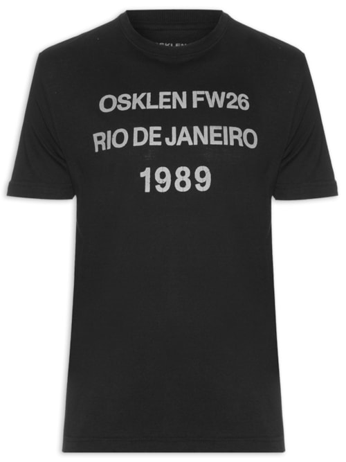 Camiseta Masculina Manga Curta 1989 FW26 Rj - Preto Camiseta Masculina Manga Curta 1989 FW26 Rj - Preto