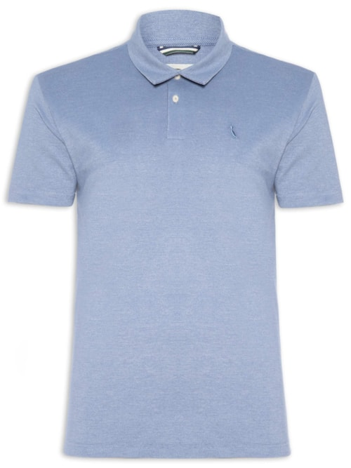 Polo Piquet Masculina Denim - Azul Polo Piquet Masculina Denim - Azul