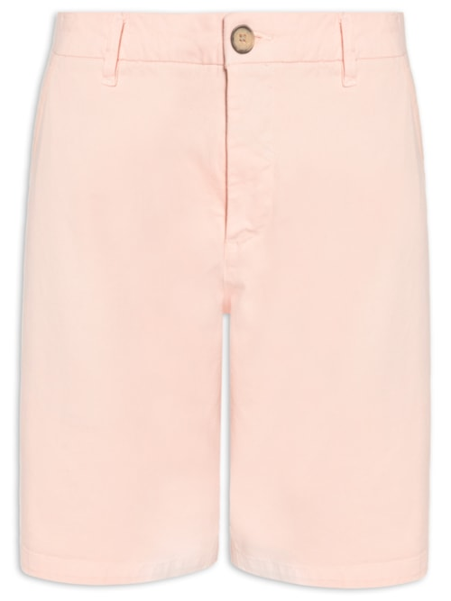 Bermuda Sarja Casual Iron Masculina Rosa