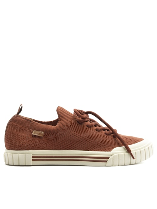 Tênis Feminino Knit Alê Marrom Tênis Feminino Knit Alê Marrom