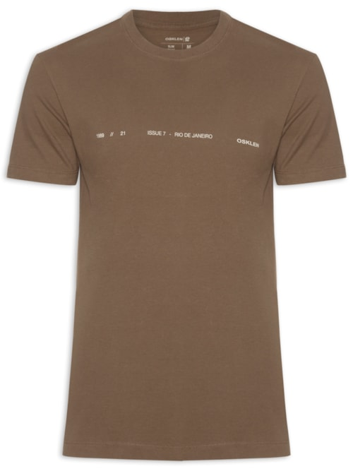Camiseta Masculina Vintage Issue7 Marrom Camiseta Masculina Vintage Issue7 Marrom