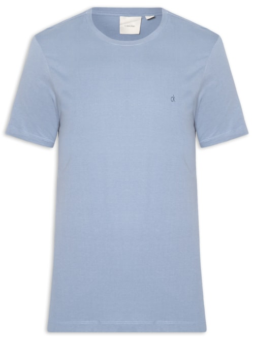 Camiseta Masculina Meia Malha - Azul Camiseta Masculina Meia Malha - Azul