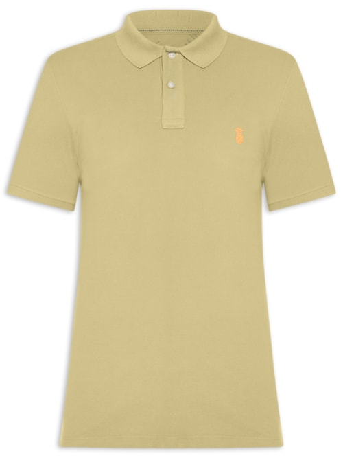 Polo Masculina Básica Summer Em Piquet De Algodão - Verde Polo Masculina Básica Summer Em Piquet De Algodão - Verde