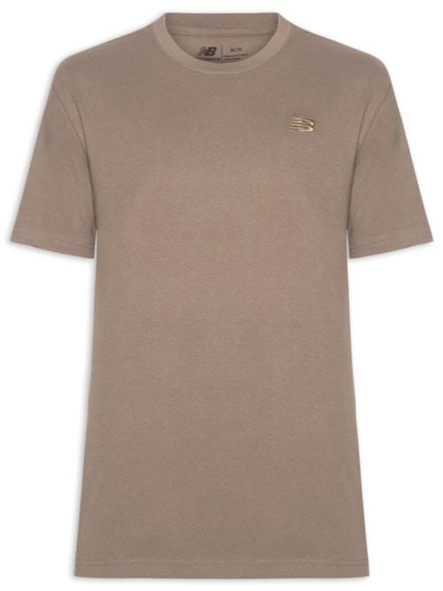 Camiseta Masculina Small Logo Marrom
