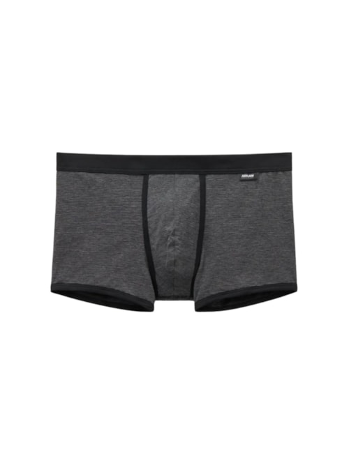 Cueca Boxer Mil Listras Em Algodão Supima - Preto Cueca Boxer Mil Listras Em Algodão Supima - Preto