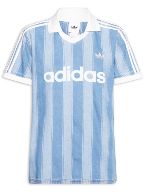 Camiseta Feminina Denim Jersey - Azul Camiseta Feminina Denim Jersey - Azul