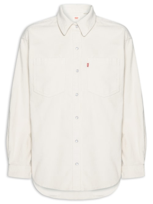 Blusa Feminina Iris Corduroy Overshirt - Bege