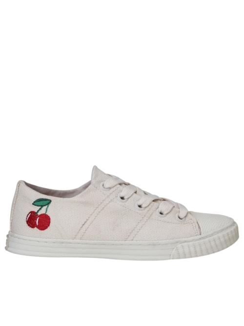 Tênis Feminino Cereja - Branco Tênis Feminino Cereja - Branco