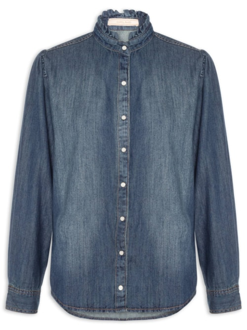 Camisa Feminina Amara - Azul Camisa Feminina Amara - Azul