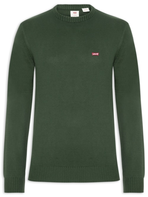 Suéter Classic Housemark Crewneck Masculino Verde Suéter Classic Housemark Crewneck Masculino Verde