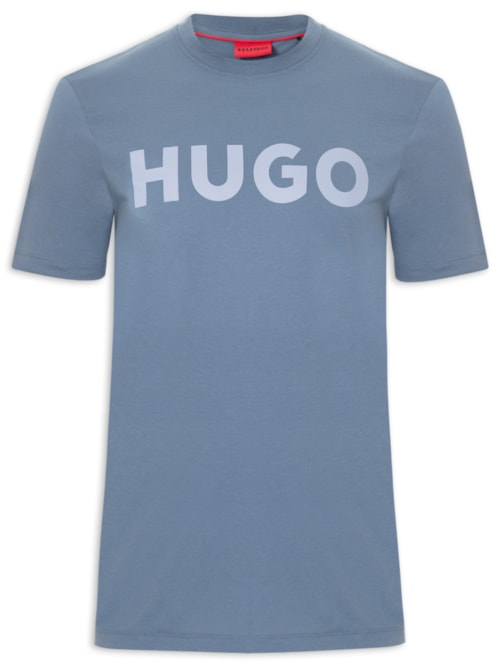 Camiseta Masculina Manga Curta Gola Careca Dulivio - Azul