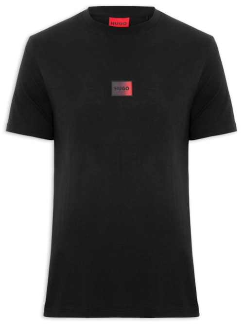 Camiseta Masculina Gradient Logo Crew Neck Danotie Preto Camiseta Masculina Gradient Logo Crew Neck Danotie Preto