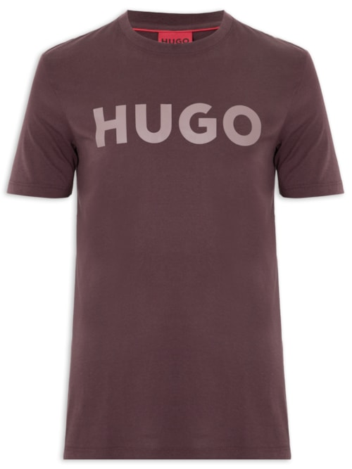 Camiseta Masculina Regular Fit Logo Printed Dulivi - Marrom