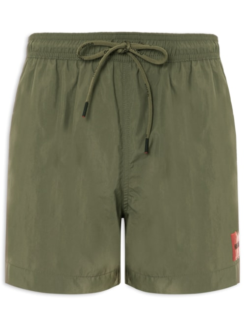 Short Masculino Beachwear Quick-Dry Recycled Domin Verde