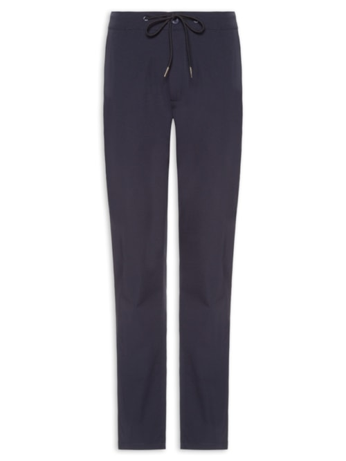 Calça Masculina Casual Elástico Slim - Azul