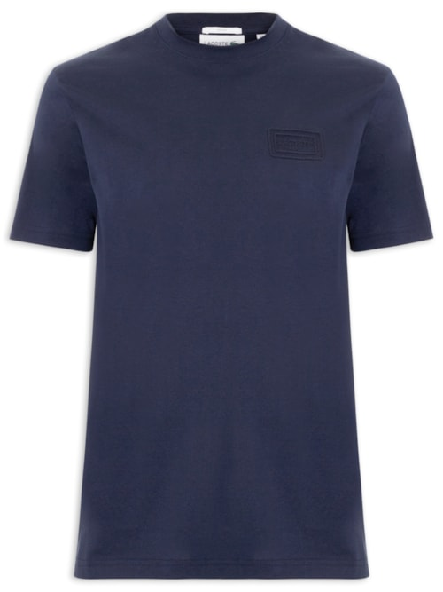 Camiseta Masculina Classic Fit Embossed - Azul