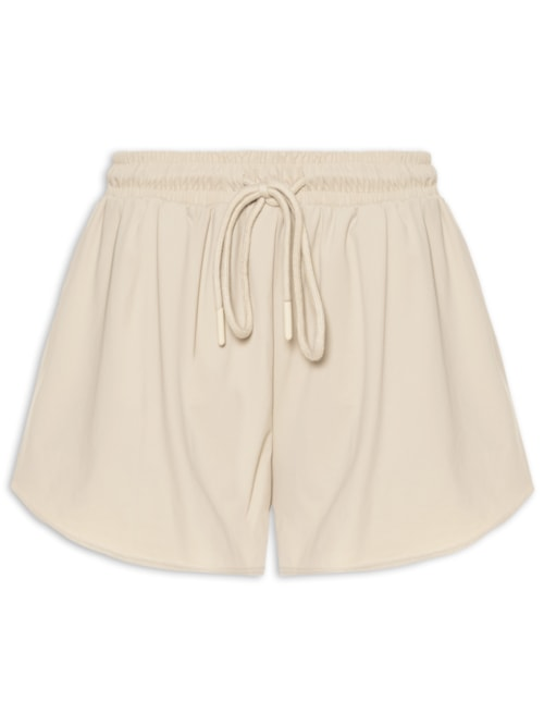 Short Feminino Fitness Solto - Bege