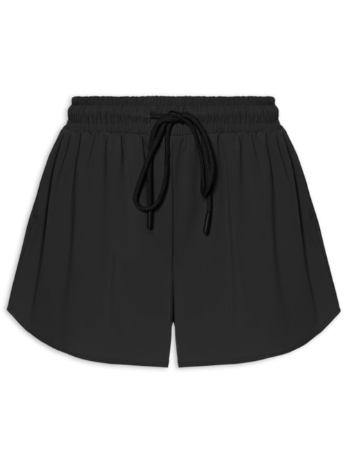 Short Feminino Fitness Solto - Preto