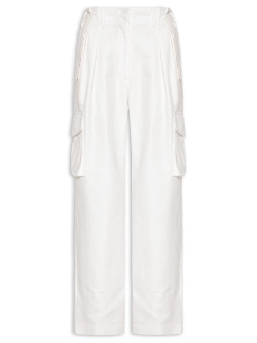Calça Feminina com linho - Branco