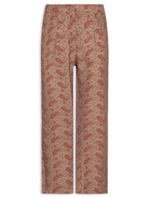 Calça Feminina Estampa Maya - Marrom