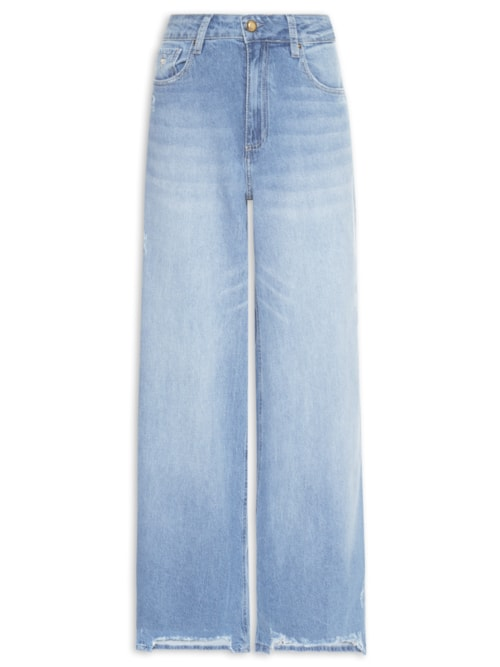 Calça Feminina Milan Destroyed Soft - Azul