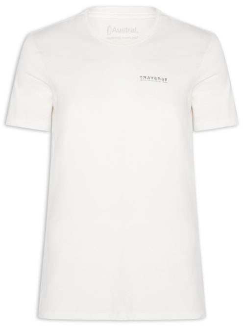 Camiseta Masculina Traverse - Branco Camiseta Masculina Traverse - Branco