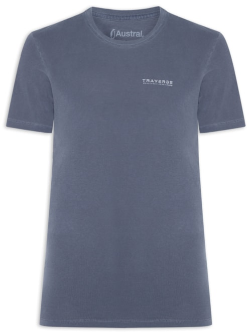 Camiseta Masculina Traverse - Azul