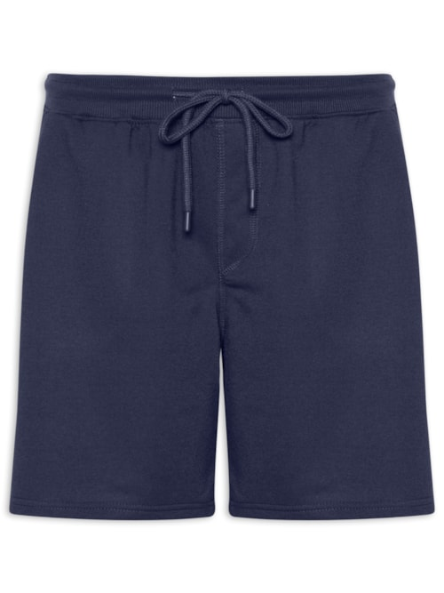 Bermuda Masculina Moletinho com Elástico Azul