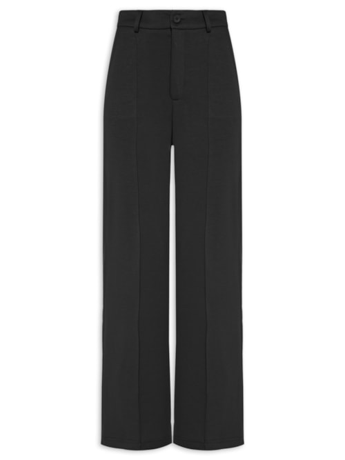 Calça Feminina Leve Reta - Preto