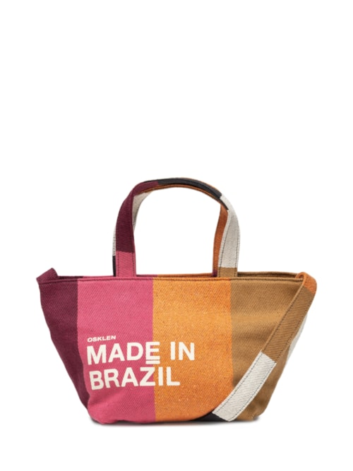 Bolsa Feminina Small Stripes Color - Marrom Bolsa Feminina Small Stripes Color - Marrom