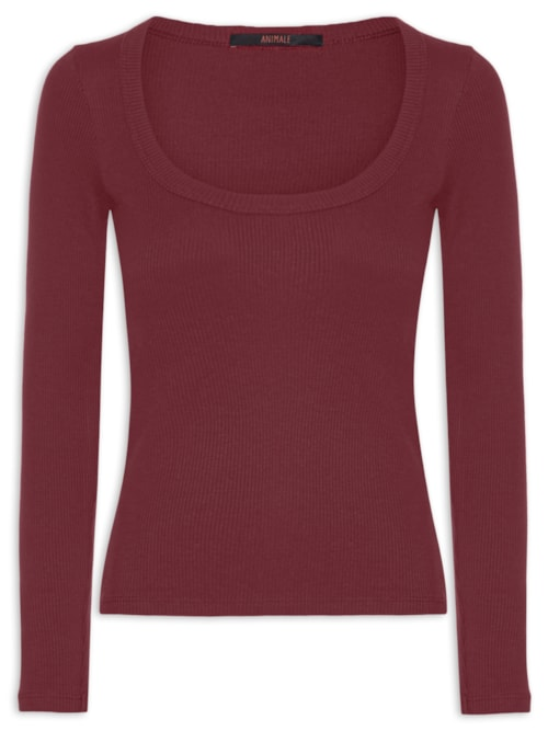 Blusa Ribana Manga Longa - Vermelha Blusa Ribana Manga Longa - Vermelha